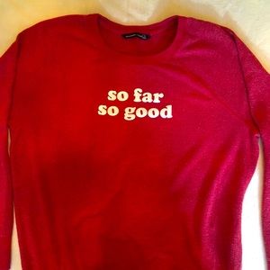 Snuggly A&F red sweatshirt!